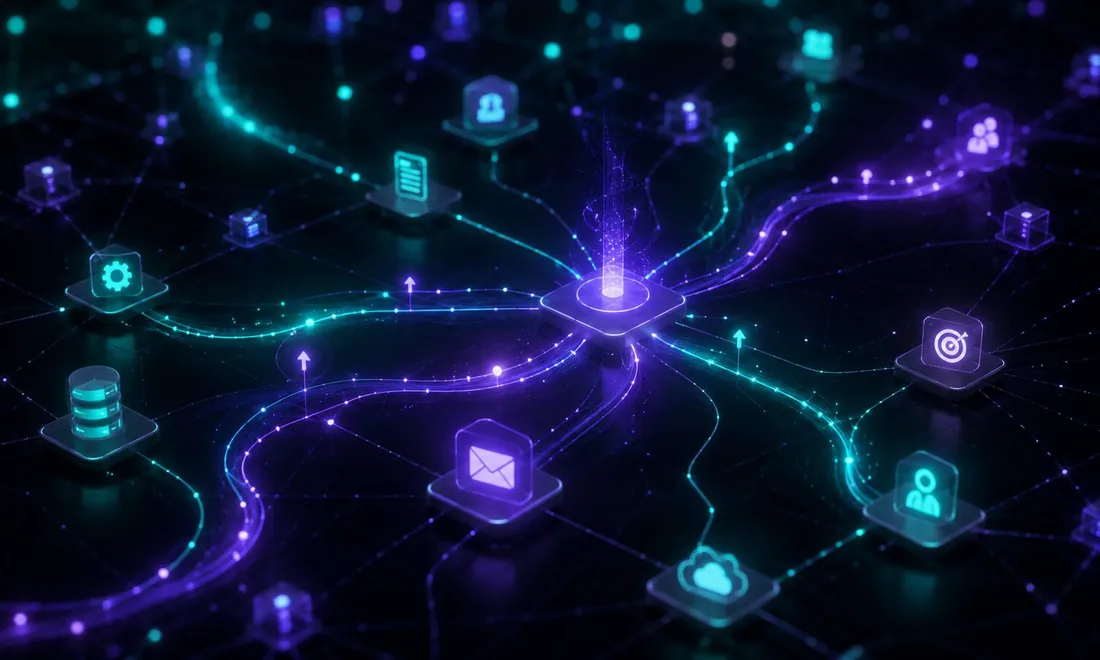 Abstract network of connected applications and automation systems