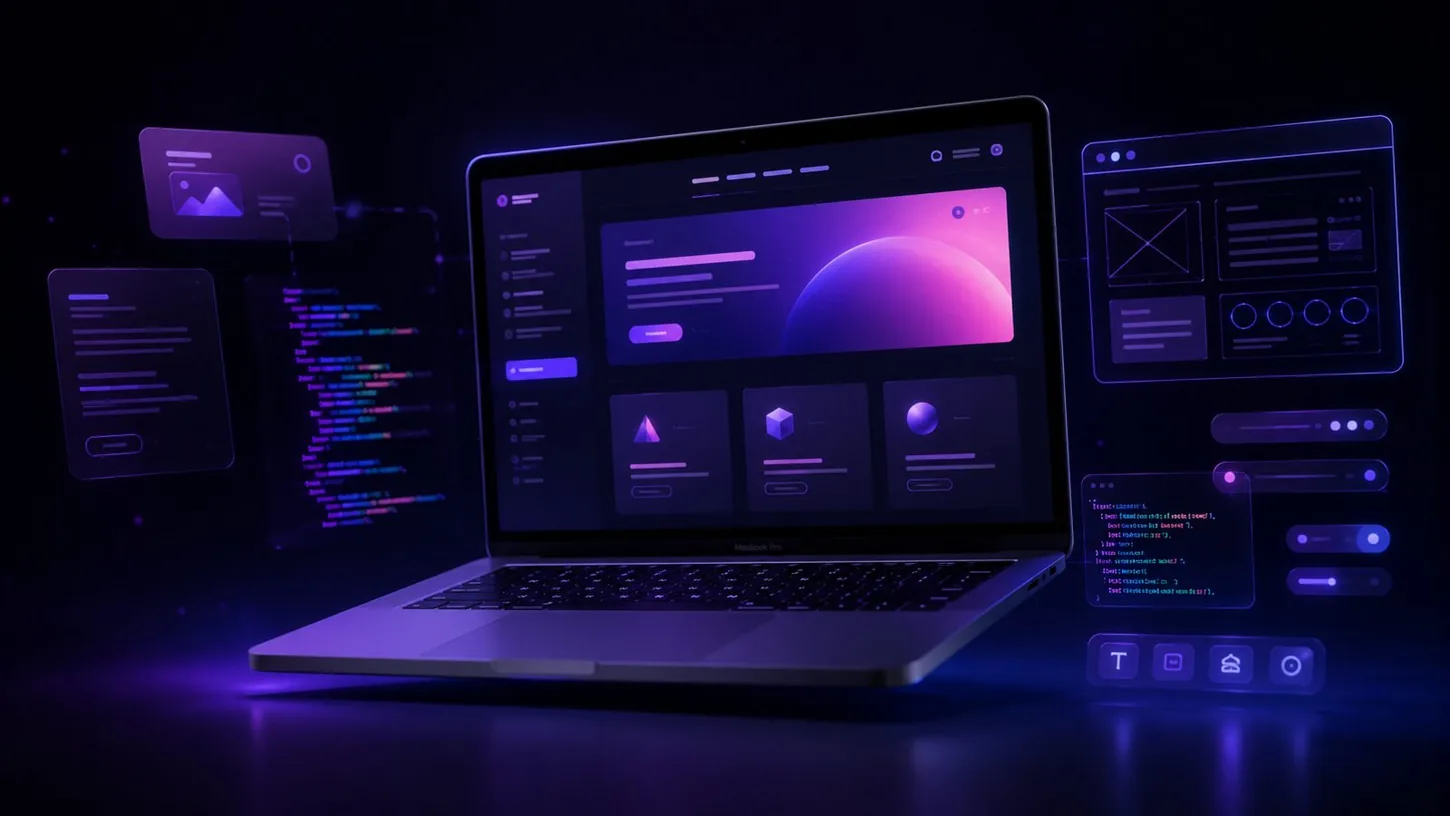 Abstract illustration of connected applications and workflow automation